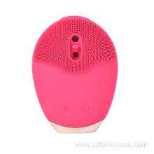 Electric ultrasonic facial cleanser cleansing